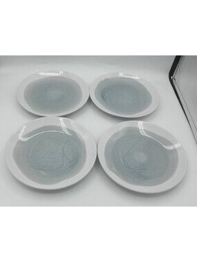 Oasis Blue Gray by American Atelier 8 In. Salad Plates Set of 4 Pattern: AATOASB
